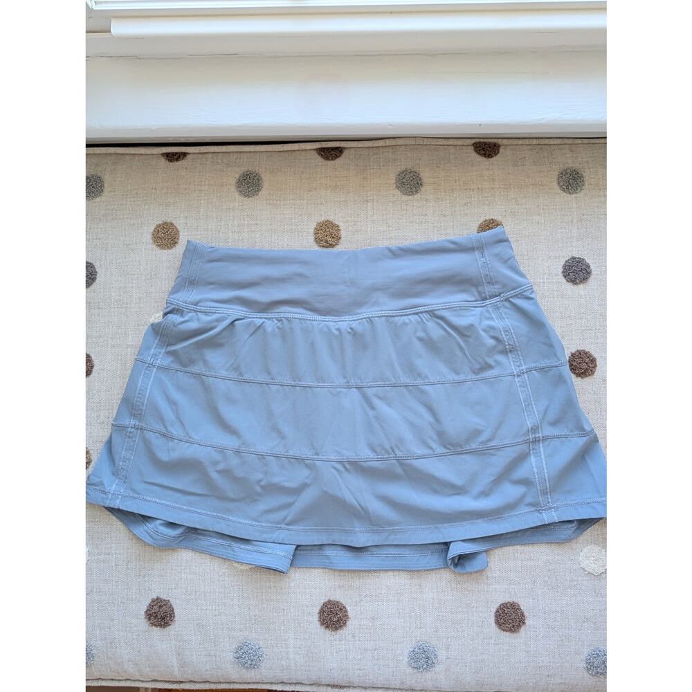 Lululemon Pace Rival Skirt Sz 4 Blue/Grey